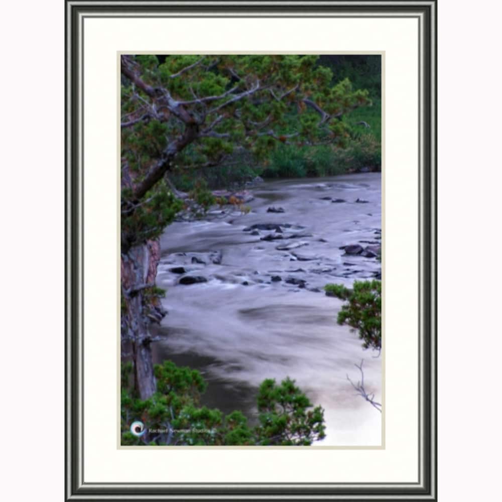 Frosty Brook by Rachael Newman Pewter Frame